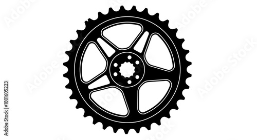 Sprocket wheel design element for industrial or transportation use