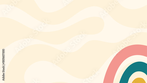 Fond abstrait minimaliste – Arrière-plan doux en formes organiques