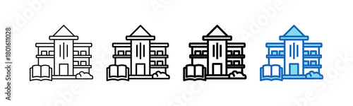 University Outline Style icon