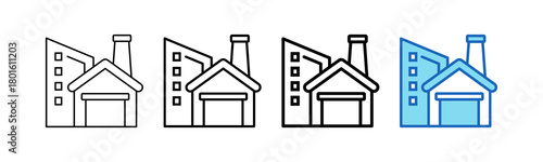 Factory Outline Style icon