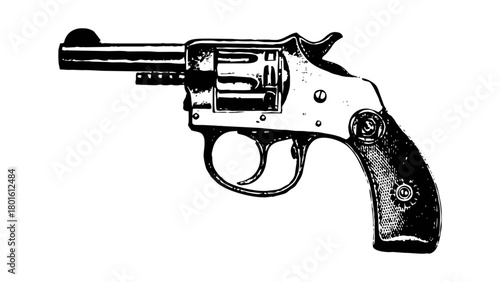 Vector illustration icon of isolated hand equipment: gun SR1