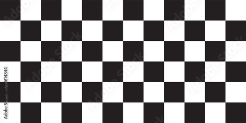 Black and white checkered pattern, Checkerboard seamless pattern