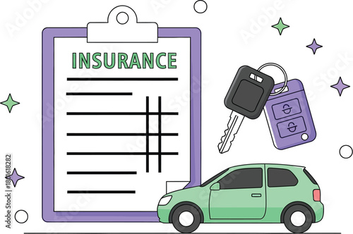 Find affordable car insurance quotes online compare rates today editable vector