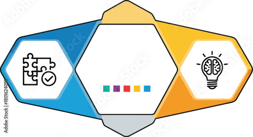 Strategy problem solving and creative thinking business concept editable vector