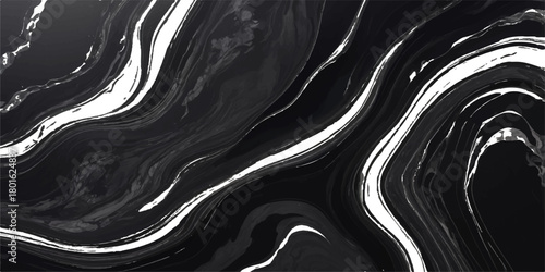 Abstract black and white silk fabric texture pattern with wavy light and curve design backdrop