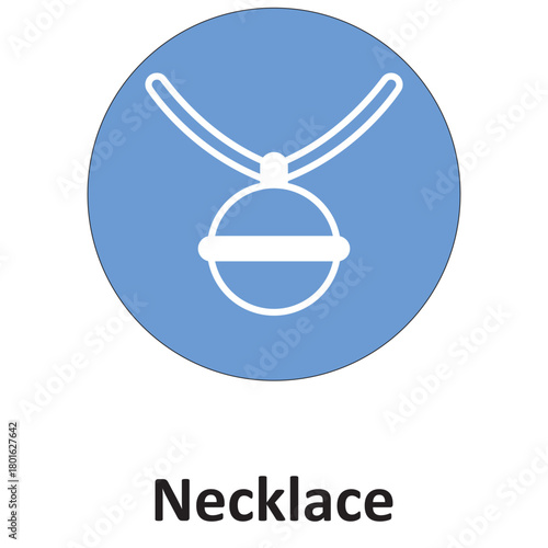 Necklace Vector Icon which can easily modify or edit