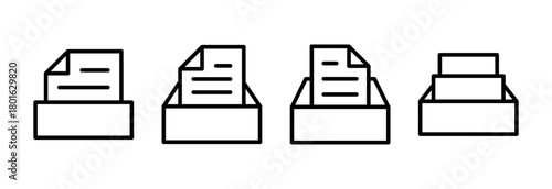 Archive folders icon vector illustration. Document vector icon. Archive storage icon.