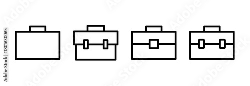 Briefcase icon vector illustration. suitcase sign and symbol. luggage symbol.