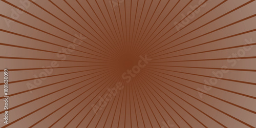 Brown radial burst background with gradient effect and thin lines emanating from center for graphic design and abstract concepts