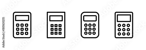 Calculator icon vector illustration. Accounting calculator sign and symbol.