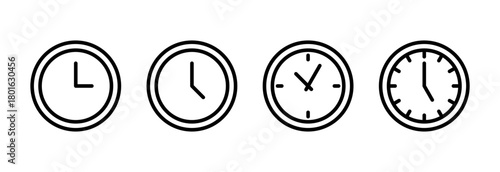 Clock icon vector illustration. Time sign and symbol. watch icon