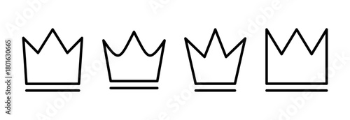 Crown icon vector illustration. crown sign and symbol