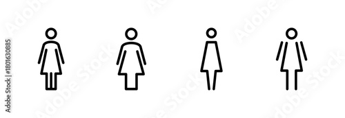 Female icon vector illustration. woman sign and symbol