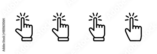 Hand cursor icon vector illustration. cursor sign and symbol. hand cursor icon clik