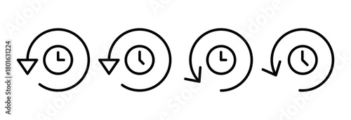 History icon vector illustration. recent event history sign and symbol