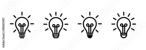 Lamp icon vector illustration. Light bulb sign and symbol. idea symbol.