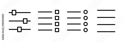 Menu Icon vector illustration. web menu sign and symbol. hamburger menu symbol