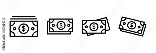 Money icon vector illustration. Money sign and symbol