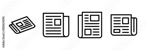 Newspaper icon vector illustration. news paper sign and symbolign