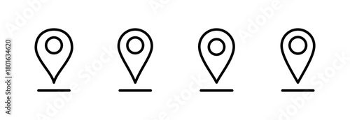 Pin icon vector illustration. Location sign and symbol. destination icon. map pin