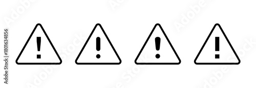 Danger icon vector illustration. attention sign and symbol. Hazard warning attention sign