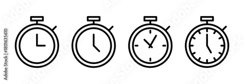 stopwatch icon vector illustration. Timer sign and symbol. Countdown icon. Period of time