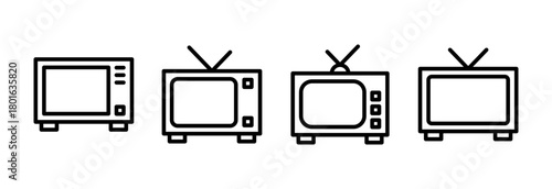 Tv icon vector illustration. television sign and symbol