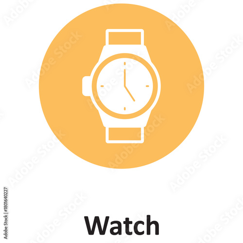 Watch Vector Icon which can easily modify or edit
