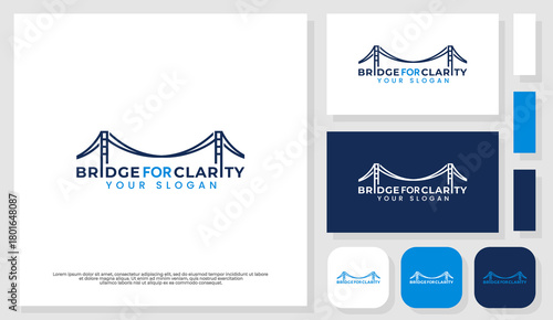 A minimalist logo combining a bridge icon with the text “Bridge for Clarity”, symbolizing mental guidance and support.