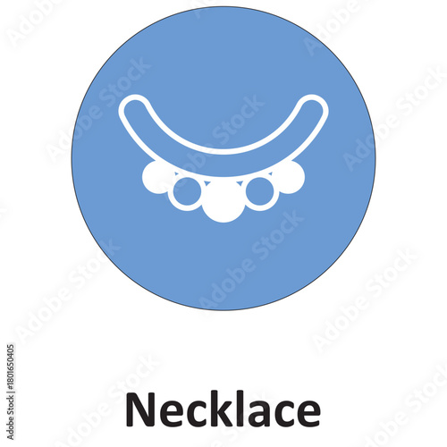 Necklace Vector Icon which can easily modify or edit