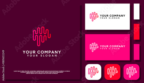 A modern logo combining a brain and music vibration waves, symbolizing creativity, sound therapy, and cognitive harmony.