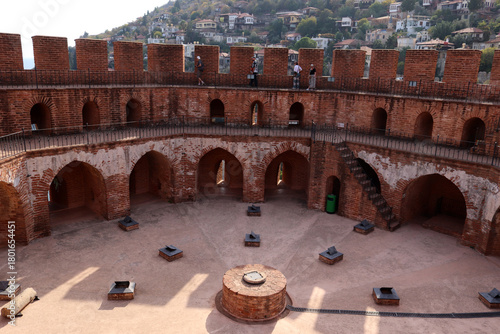 Fototapeta Naklejka Na Ścianę i Meble -  Alanya Red Tower in Alanya Town, Antalya, Turkey