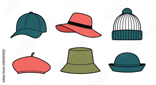 Trendy hats collection for stylish fashion accessories designs