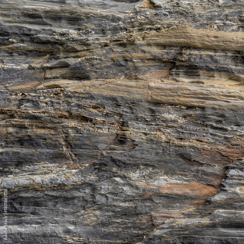 Sedimentary Rock Strata Texture Close-Up Texture