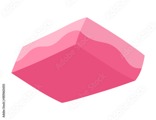 Bubble gum splash. Cartoon chewy sweet candy. Stains and sticky stretchy form. Children bubblegum. Vector illustration