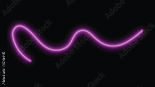 Neon pink wave line abstract background design