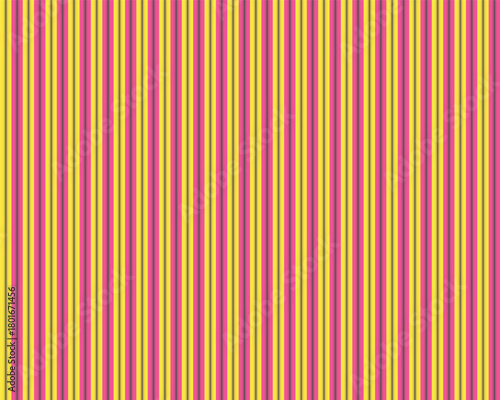 Vibrant Pink and Yellow Vertical Stripes Pattern