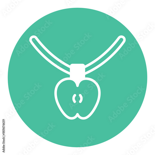 Necklace locket Vector Icon which can easily modify or edit