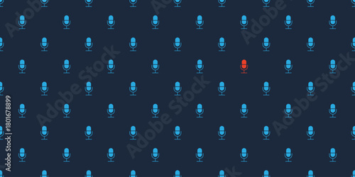 Abstract voices assistant concept seamless pattern wallpaper. Backdrop seamless texture voice and sound recognition. Repeat voice recognition concept vector illustration