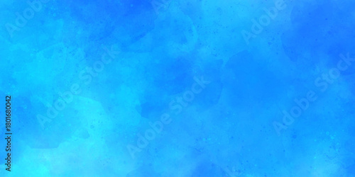 blue watercolor wall light sky aged grunge wallpaper background.