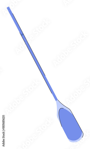 Blue Rowing Oar, Water Sport Equipment Boat Paddle
