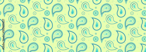 Surface romance in paisley leaf. Repeating lovely detailed colours. Floral retro to western costume.