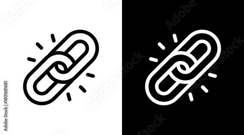 Link With Icon Set Design	