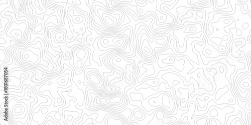 Minimal vector topo paper lines Topographic contour lines grid map seamless pattern. Geographic mountain relief. Abstract lines background. Contour maps. illustration, Topo contour map design.	