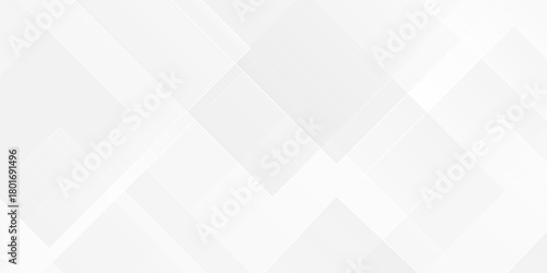 Abstract vector minimal tech gradient white, gray creative triangle geometric technology space rectangle randomly arranged white line background. paper web overlap presentation design.	
