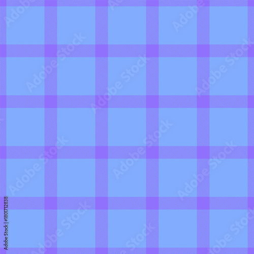 Seamless plaid pattern in pastel blue and violet hues. A versatile textile design evoking comfort, warmth, and traditional style. Great for backgrounds and designs.