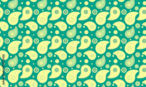 Mandala paisley by trendy old. Retro curve, decor interior. Poster ornamental with sample eternity.