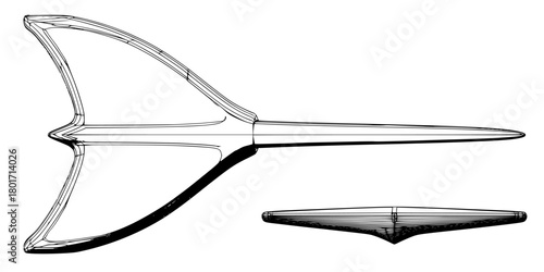 Astronavigational Ace: Stylized Anchor Cosmos | Clean, isolated vector art for creative projects.