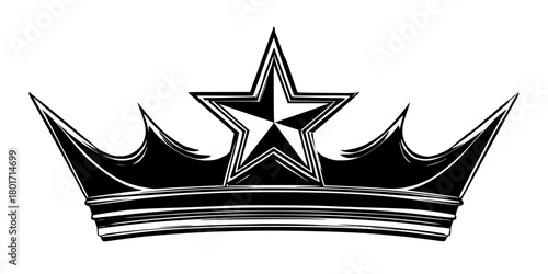 majestic crown, symbol royalty power. | Clean, isolated vector art for creative projects.