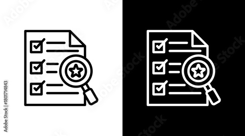 Performance Review With Icon Set Design